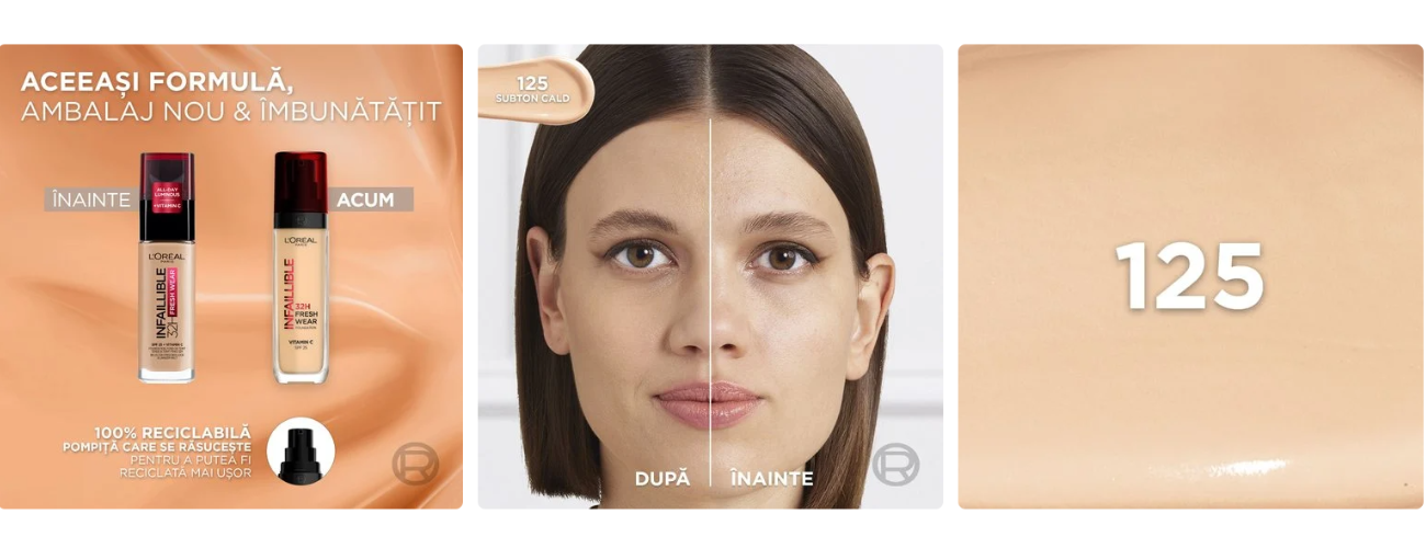 Fond de ten rezistent la transfer Infaillible 32H Fresh Wear, 10 Fair-Light, 30 ml, Loreal Paris